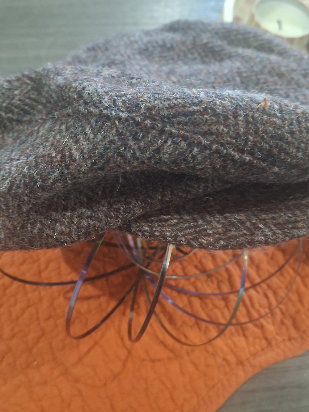 Vintage Harris Tweed Newsboy Cap | Hand Woven Scottish Wool | Size Small